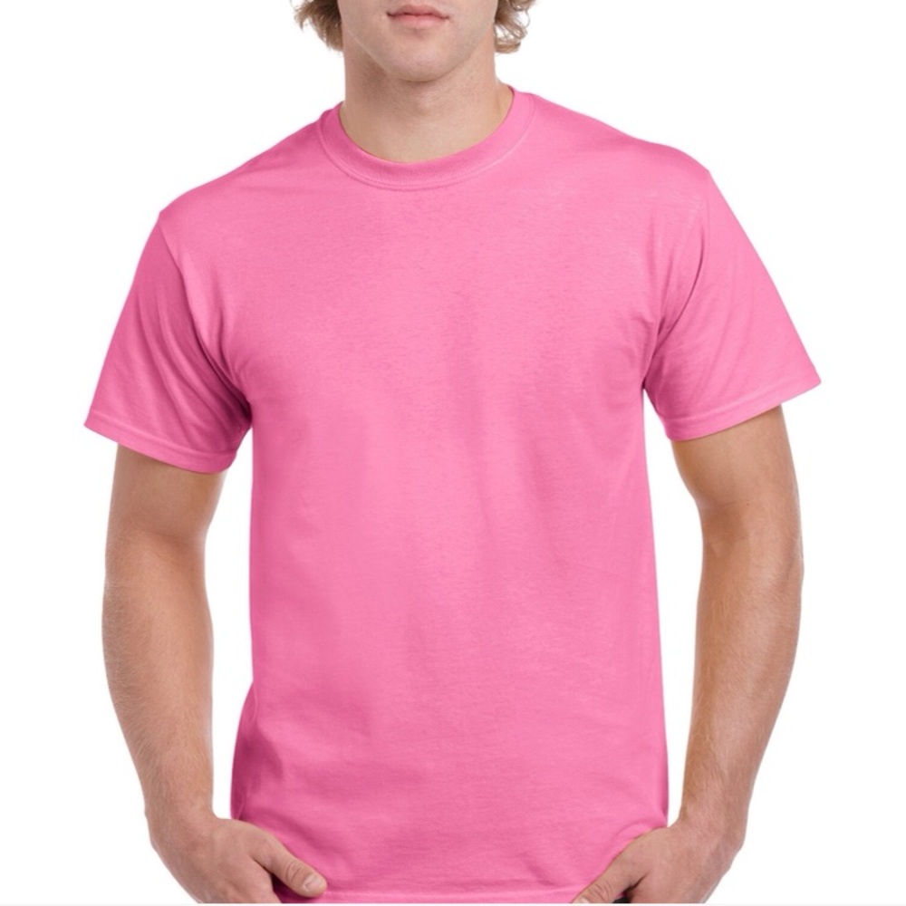 Gildan Pink Heavy Cotton Short Sleeve Tee Medium